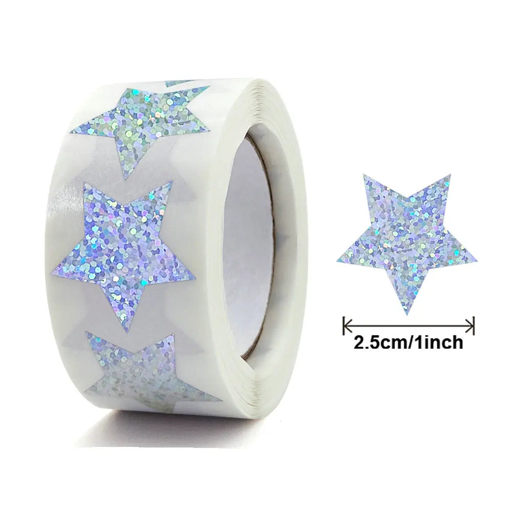 50-100-500PCS Handicraft Valentine's Day Heart Sticker Heart-Shaped