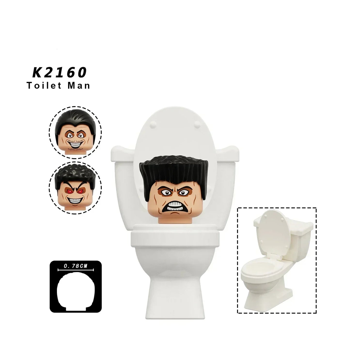 Skibidi Toilet Man Figures Anime Block Toys TvMan Titan Cameraman Speakerman Bricks Model Toy