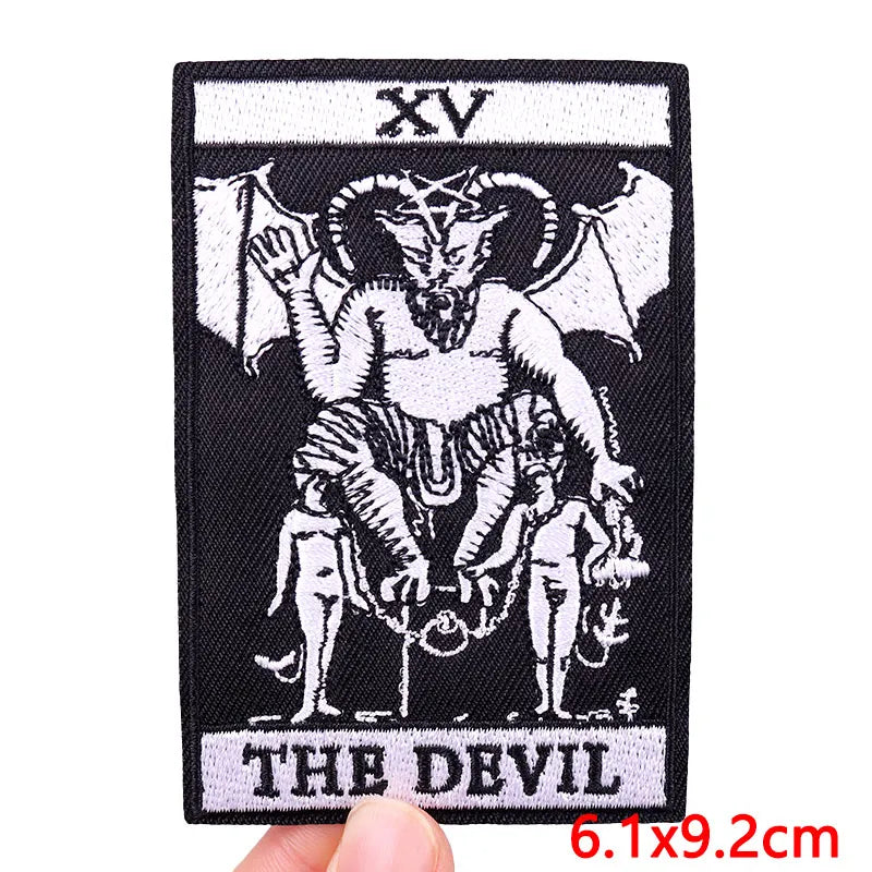 Rose Skull Embroidery Patch Punk Skull Patch Jackets Backpack Hats Sew DIY Iron On Patches For Clothing