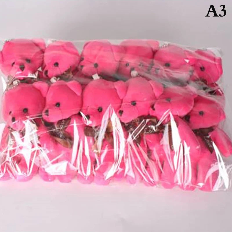 12/10Pcs/Lot Soft Stuffed Bear Plush Toys Mini Teddy Bear Dolls