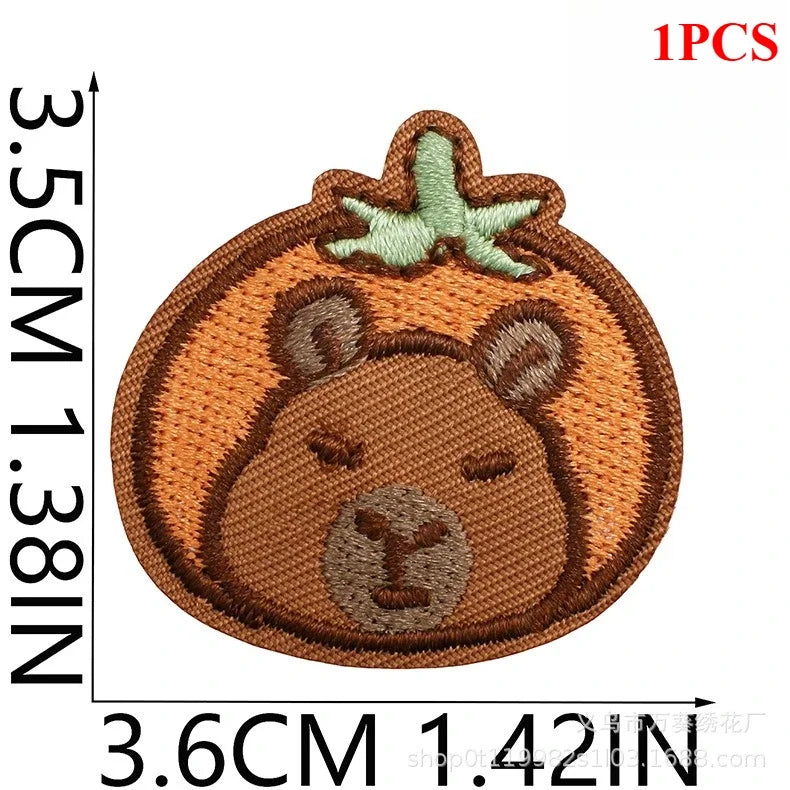 Cute Korean Handmade Embroidery Cloth Sticker Bear Patch Sticker Clothes Decoration