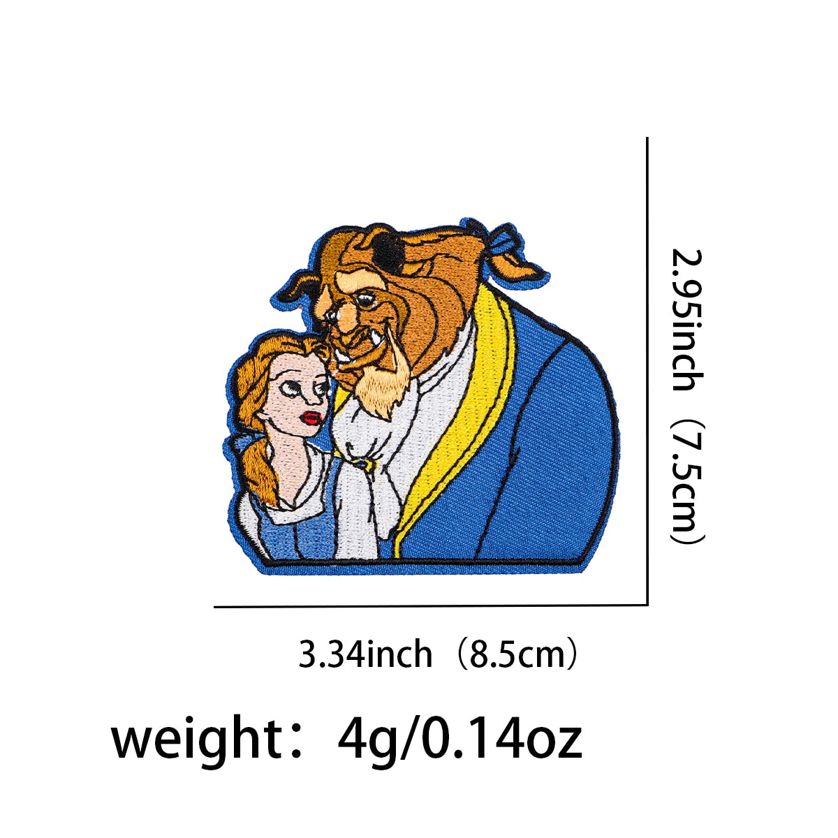 Cute Monster Embroidery Patch Cartoon Mouse Iron On Patches For Clothing