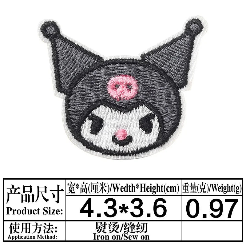 Sanrio Kawaii Embroideried Iron on Patches
