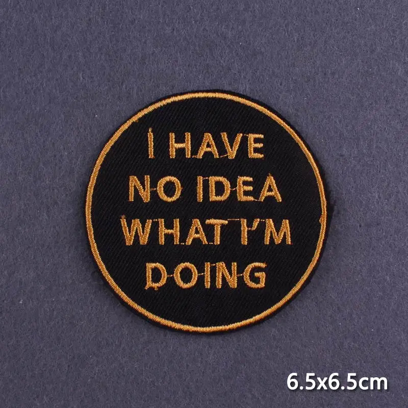 Warning Letters Embroidery Patches For Jeans Good Vibes Iron On Patch Thermoadhesive Patches For Clothes