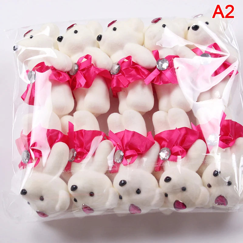 12/10Pcs/Lot Soft Stuffed Bear Plush Toys Mini Teddy Bear Dolls