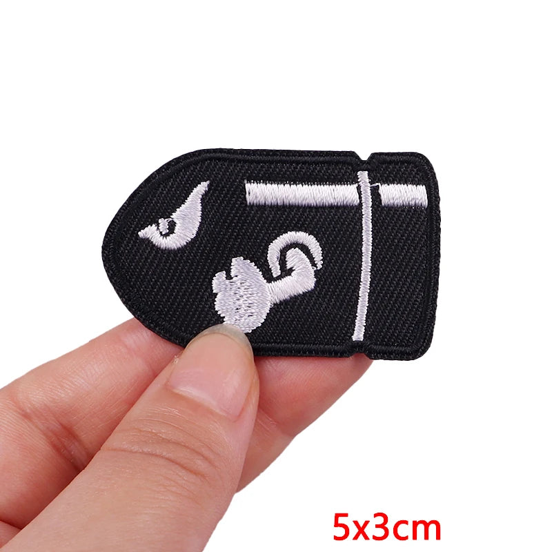 Animal Cat Possum Fox Patch Cartoon Embroidery Patch Iron On Patches For Clothing