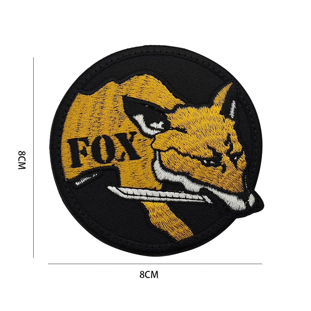 Metal Gear Solid MGS 5 Diamond Dogs Special Force Group Ghost Embroidered Patch