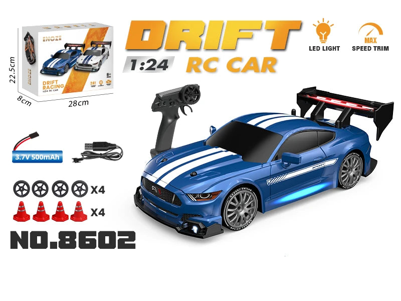 1:24 RC Drift Car 4WD 2.4G High Speed Racing Car