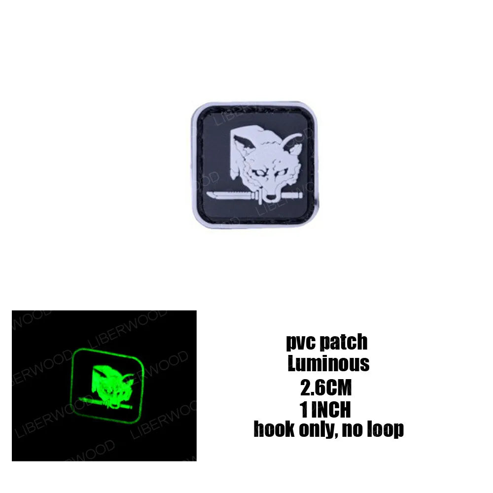 Metal Gear Solid Foxhound Emblem Patch Fox Hound Uniform Sticker Badge Militaria Group Armband Applique