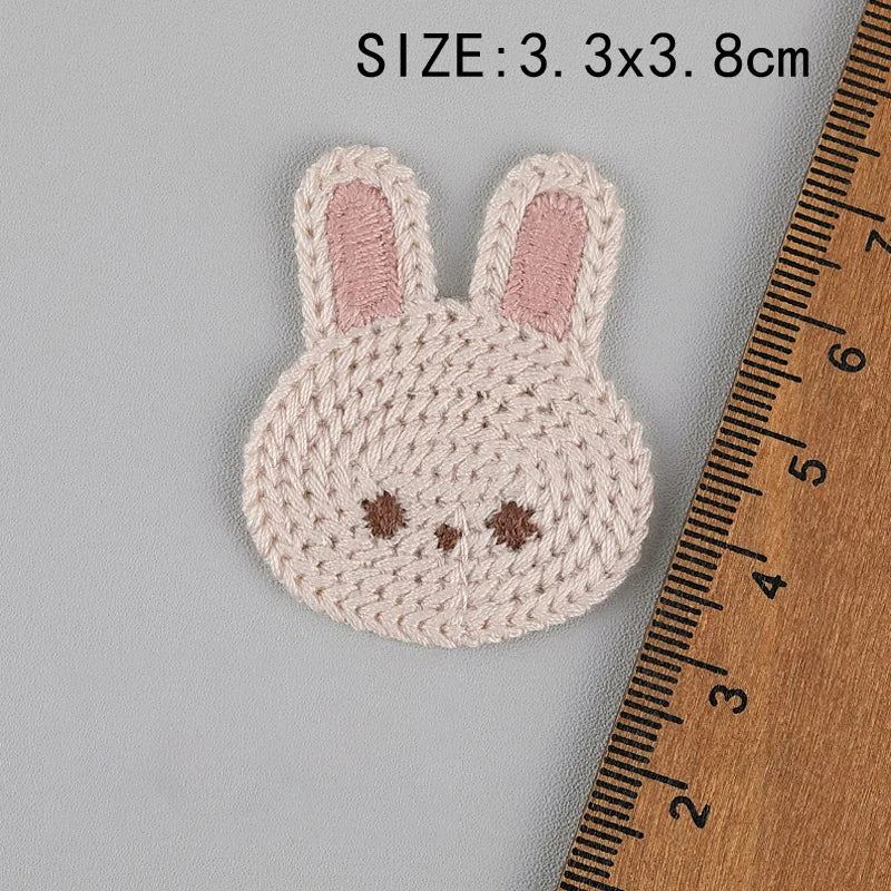 20pc Cartoon Embroidered Fabric Patch Hair Woolen Sweater Accessories