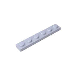 1 x 6 Compatible Children's DIY building block Particles Plate DIY