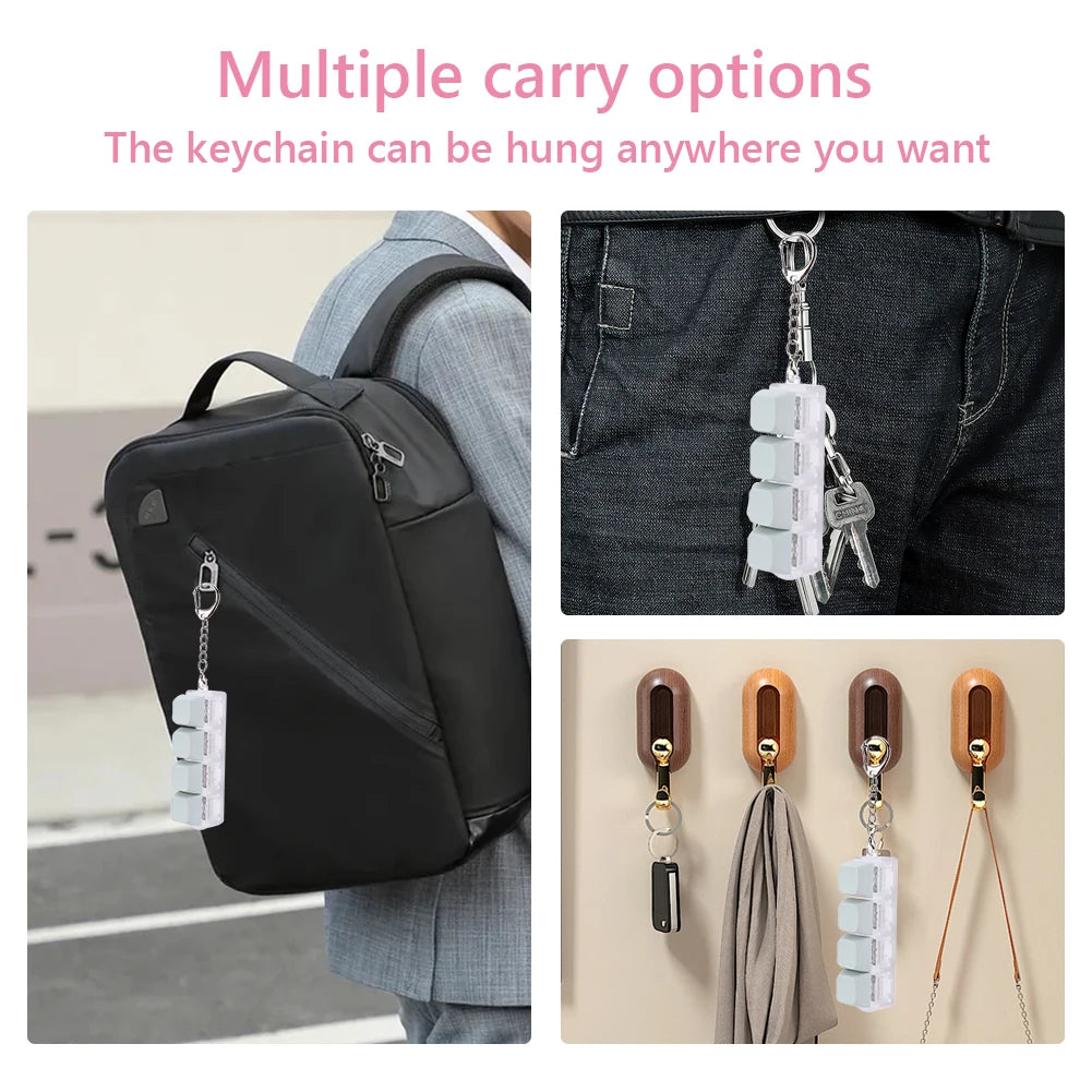 4 Keys Keyboard Keycaps Fidget Toy DIY Finger Keycaps Party Stress Relief Keyboard Caps Finger Toys