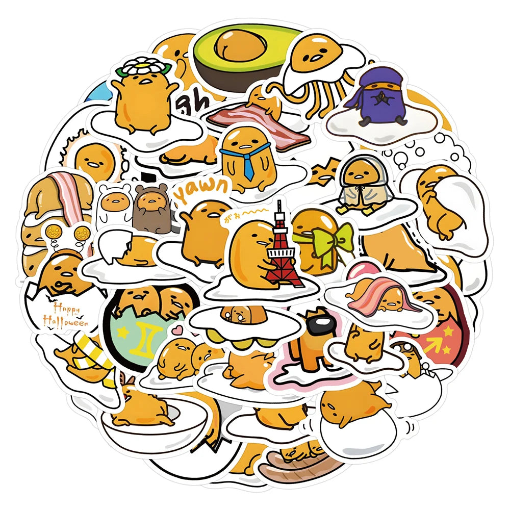 10/30/60pcs Gudetama Anime Graffiti DIY Sticker