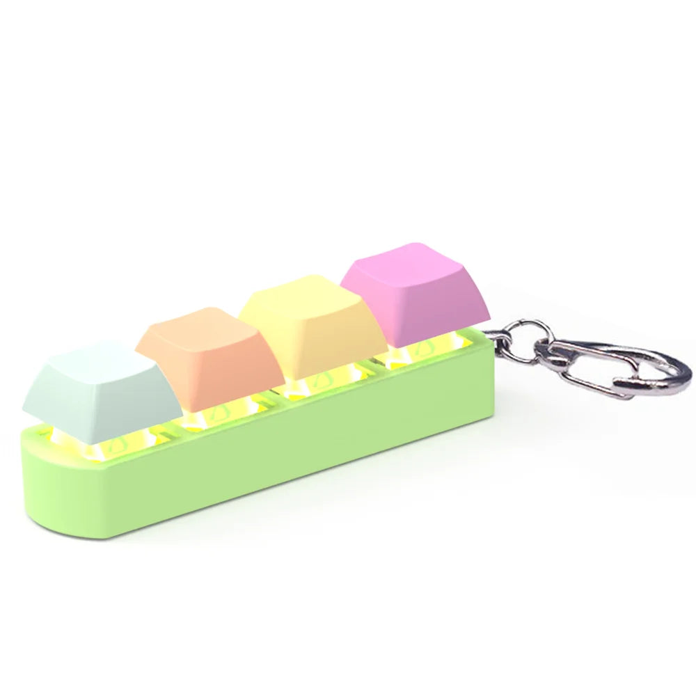 4 Keys Keyboard Keycaps Fidget Toy DIY Finger Keycaps Party Stress Relief Keyboard Caps Finger Toys