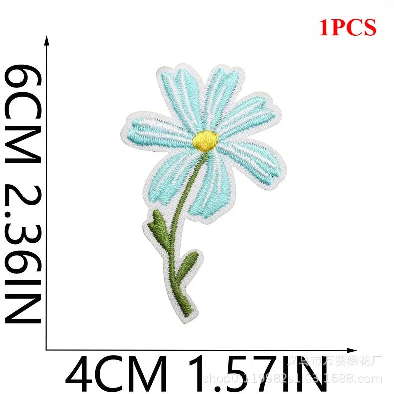Exquisite Flower Embroidery Patch Sticker Bag Decoration Butterfly Bee Cloth Sticker