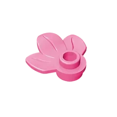 Round 1 x 1 with 3 Leaves Compatible Children's DIY Bricks