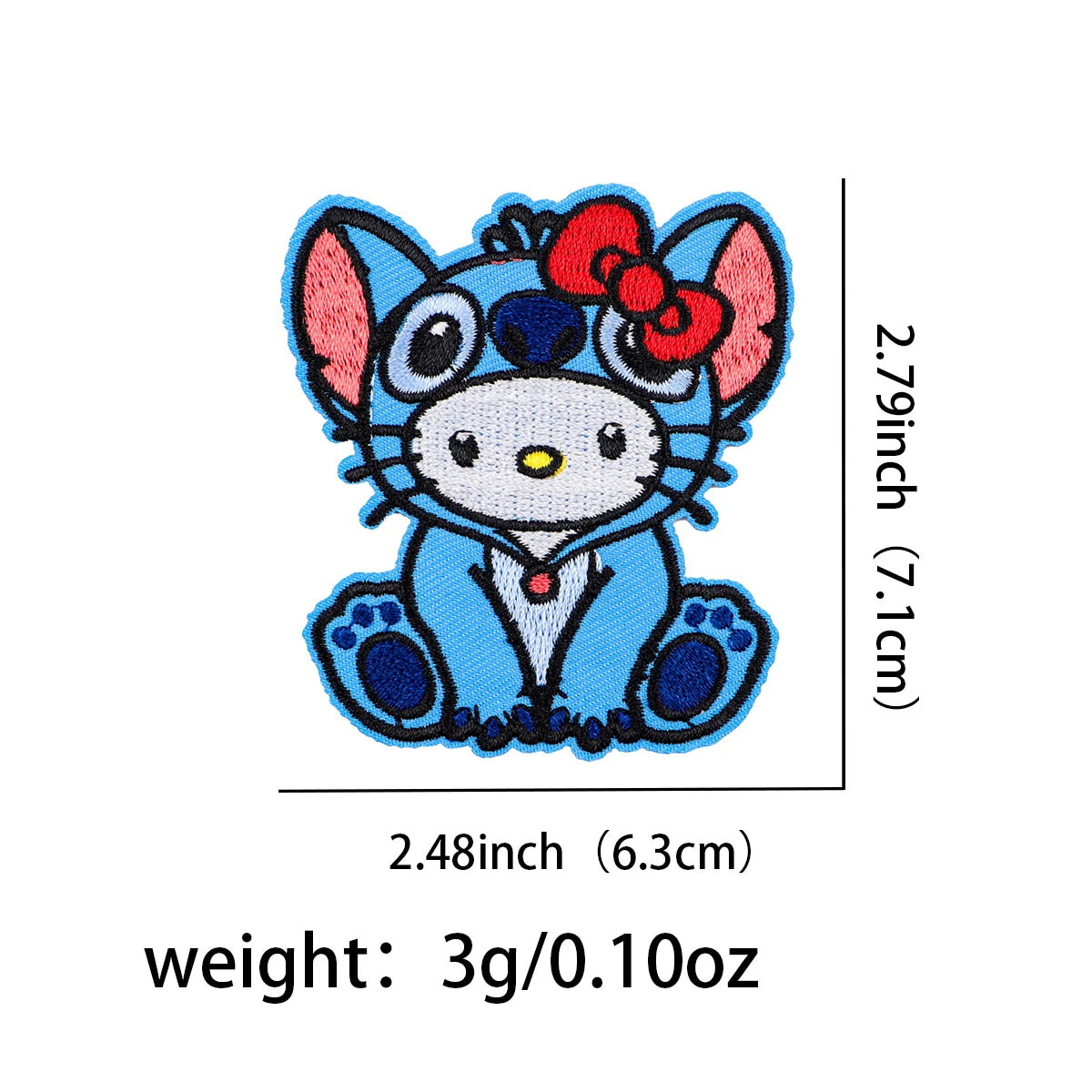 Cute Monster Embroidery Patch Cartoon Mouse Iron On Patches For Clothing