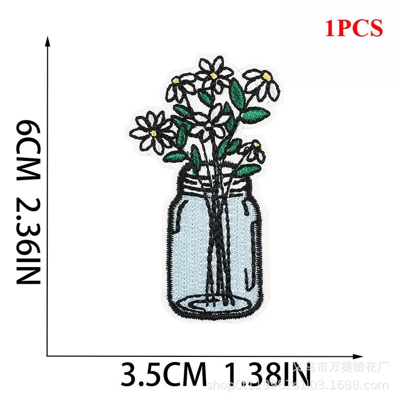 Exquisite Flower Embroidery Patch Sticker Bag Decoration Butterfly Bee Cloth Sticker