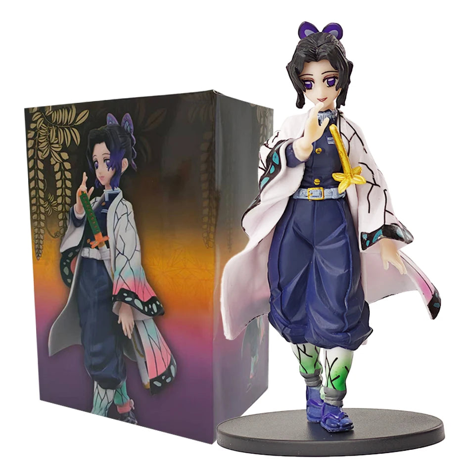 Demon Slayer Anime Action Figure - Kamado Tanjirou with Agatsuma Zenitsu And Nezuko PVC Model Toys