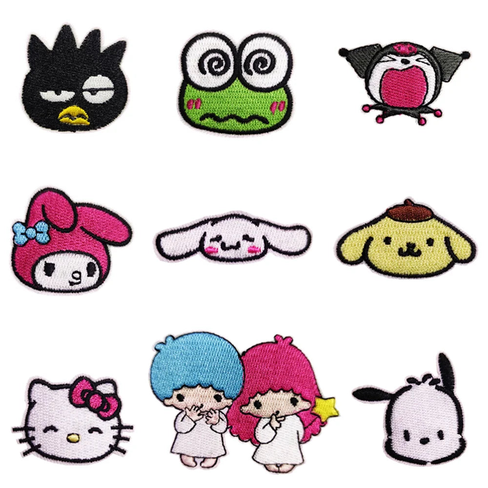 Sanrio Kawaii Embroideried Iron on Patches