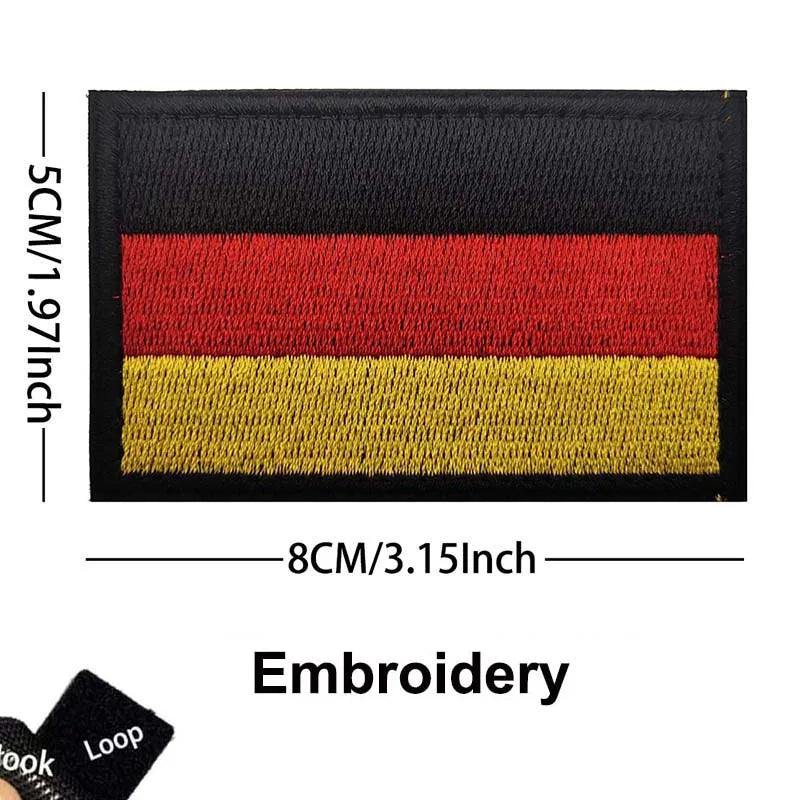 Germany Flag Morale Emblem German Eagle DEU Patches Reflective Infrared IR Badges
