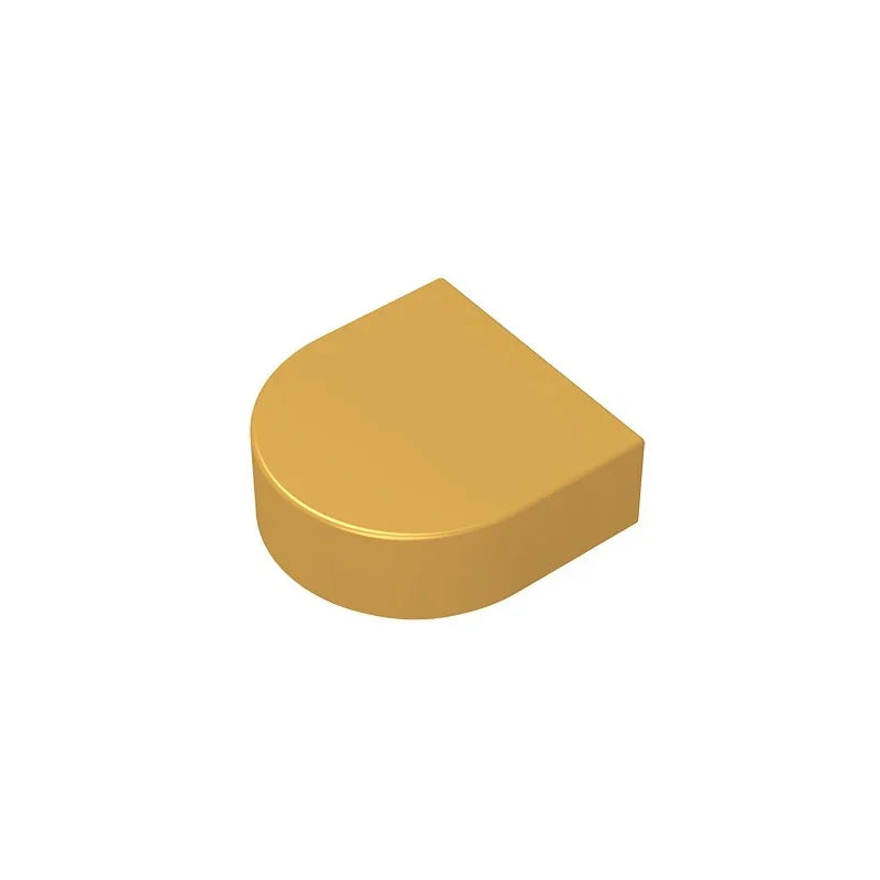 Round 1 x 1 Half Circle Extended (Stadium) Compatible DIY Educational Building Blocks