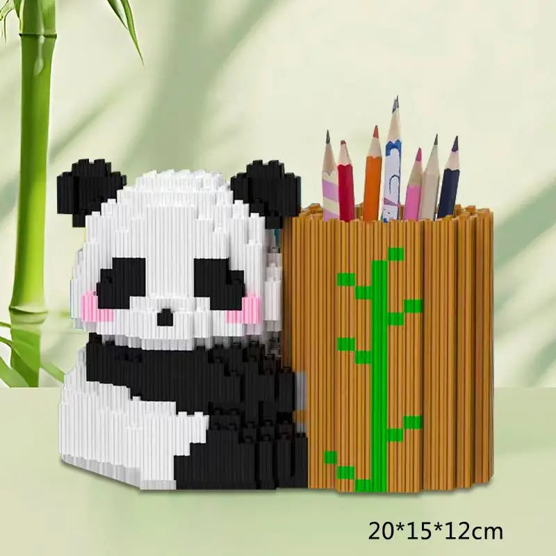 Capybara Building Block Pen Holder Multi-Function Desk Organizer for Decoration