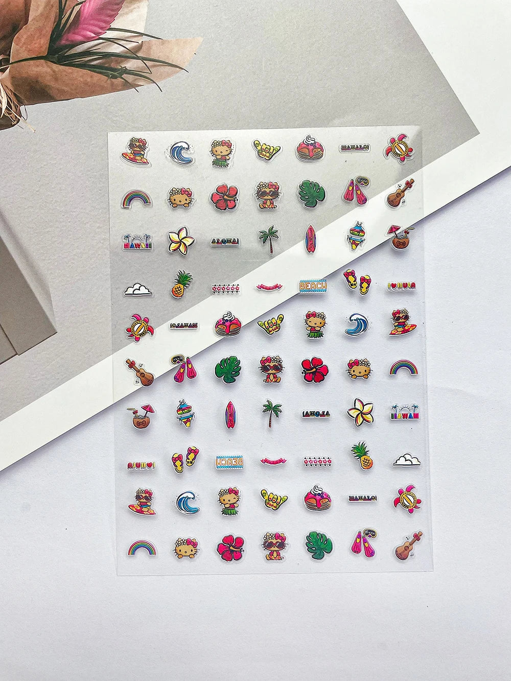 Sanrio Press On Nails Stickers Y2K Punk 3D DIY Scrapbook Nails Stickers