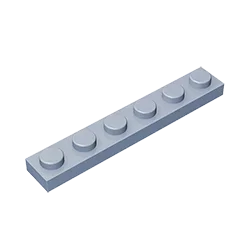 1 x 6 Compatible Children's DIY building block Particles Plate DIY