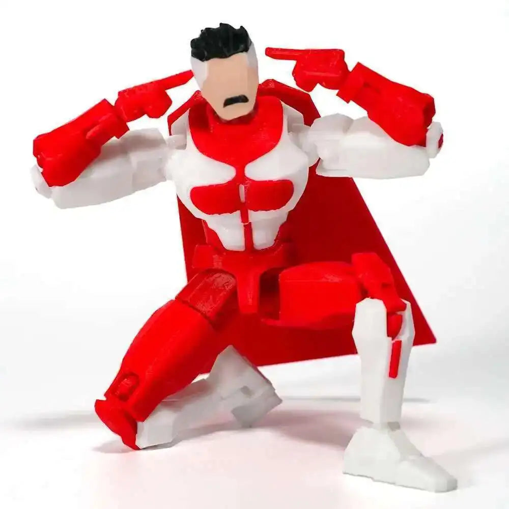 3D Printed Superheroes Invincible 2.0 Anime Multi-Jointed Shapeshift Toys Action Figures