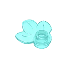 Round 1 x 1 with 3 Leaves Compatible Children's DIY Bricks