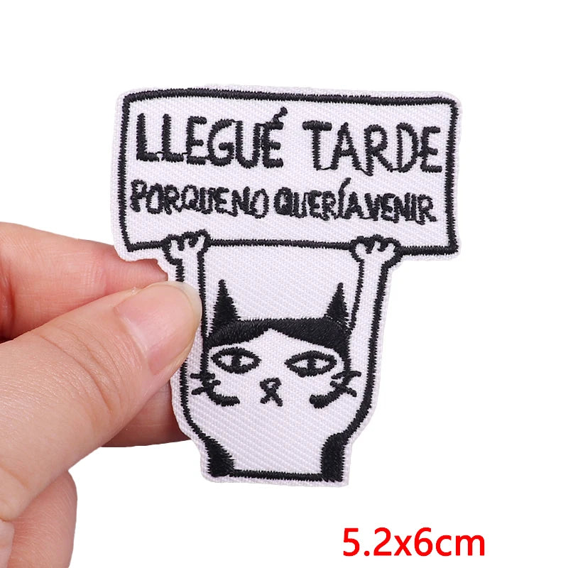 Animal Cat Possum Fox Patch Cartoon Embroidery Patch Iron On Patches For Clothing