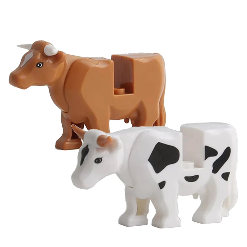 MOC Farm Zoo Animal Building Blocks Kids Toys