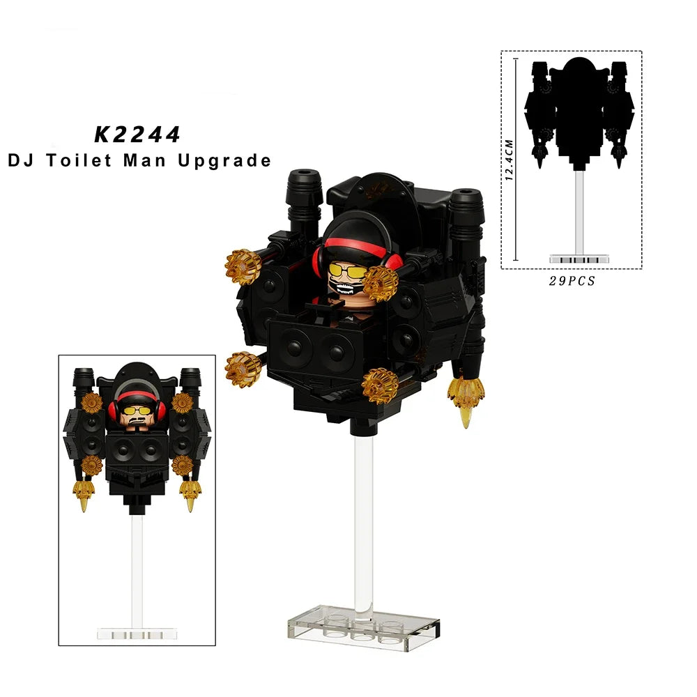 Skibidi Toilet Man Figures Anime Block Toys TvMan Titan Cameraman Speakerman Bricks Model Toy