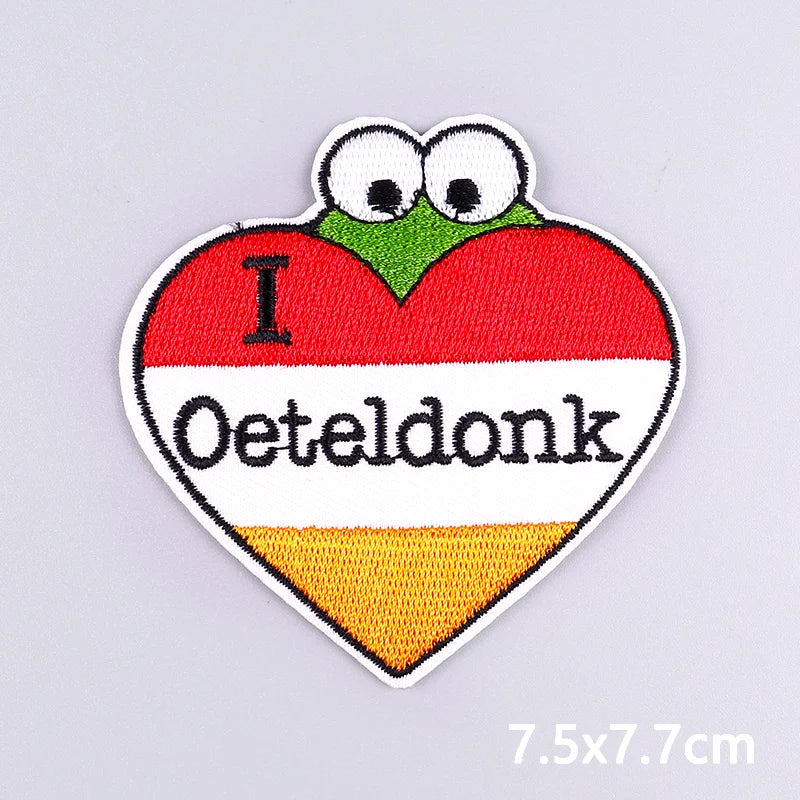 Netherland Oeteldonk Carnival Iron On Patches For Clothes Oeteldonk Embroidery Patch