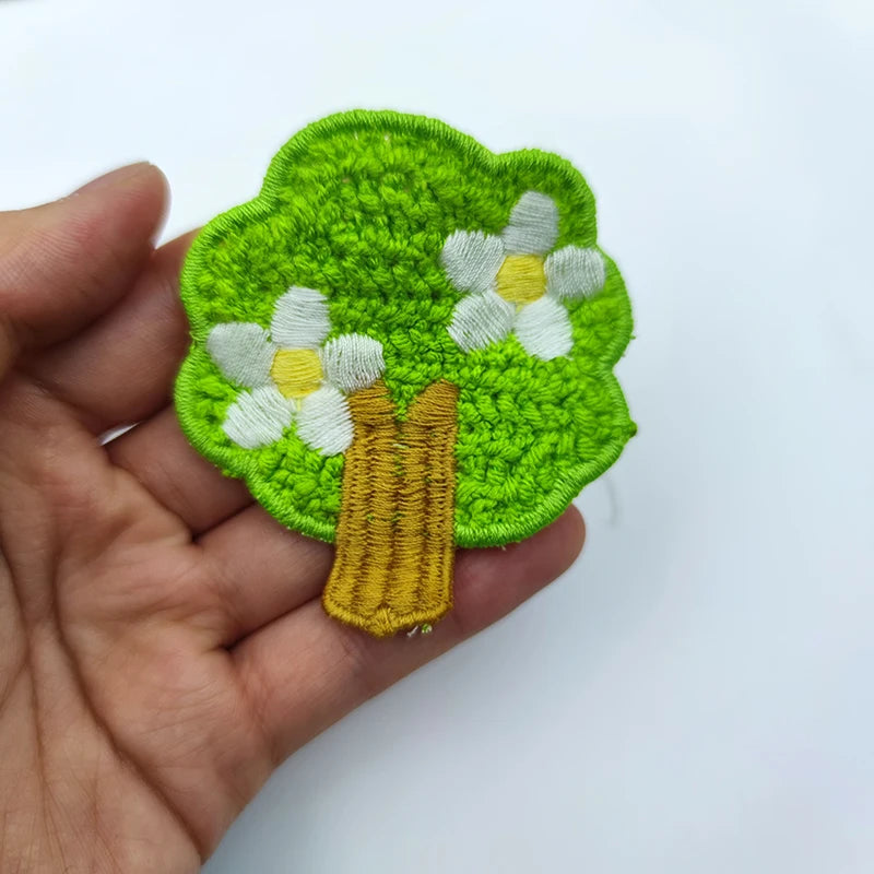 5pc Cartoon Little Rabbit Bear Love Cloth Sticker DIY Phone Case Decoration Cloth Patch