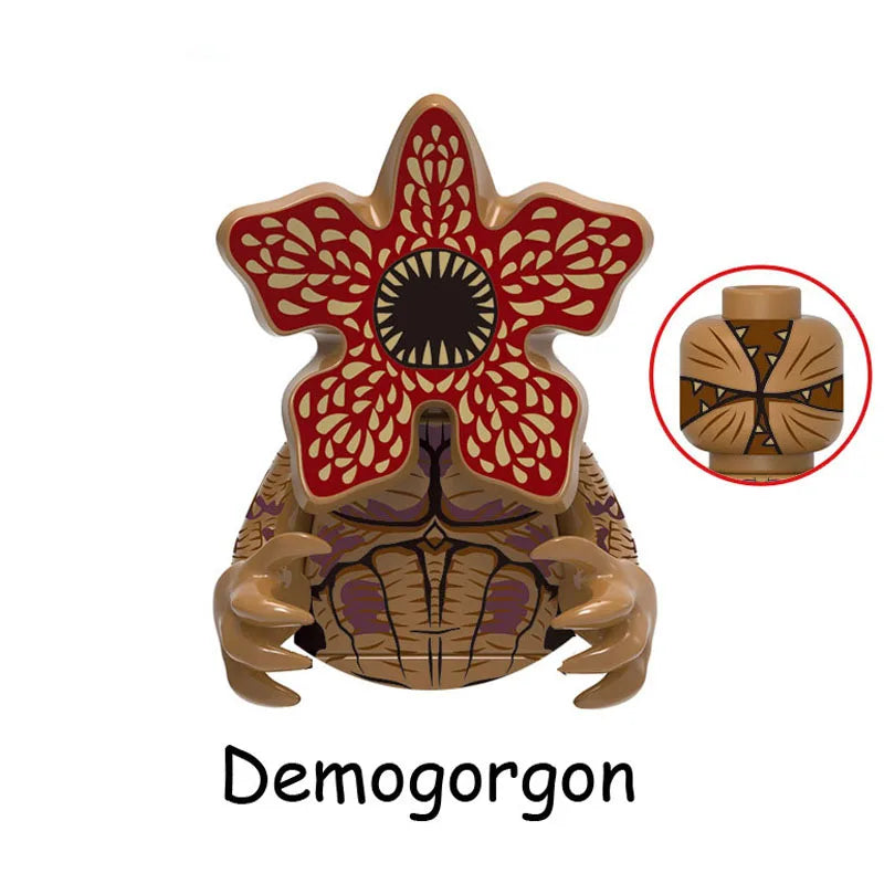 4Pcs/Set The Horrible Movie Dustin Mike Vecna Will Eleven Model Figure Blocks Construction Bricks Toys