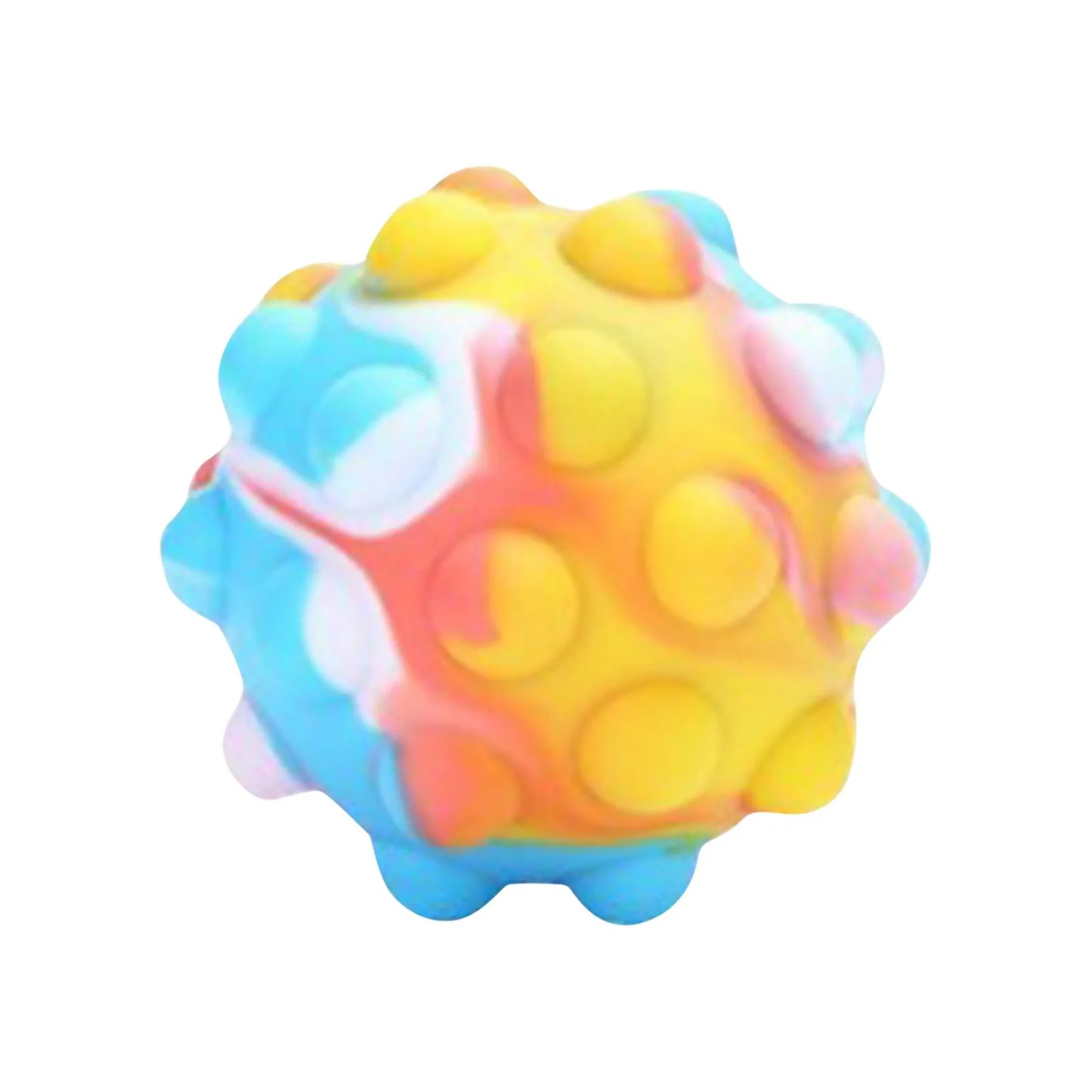 Rainbow Pop Ball Push Bubble Antistress Decompression Toys Squeeze 3D Elastic Ball Stress Relief S