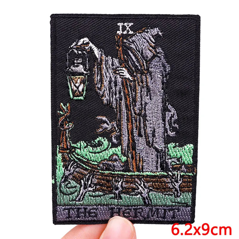 Rose Skull Embroidery Patch Punk Skull Patch Jackets Backpack Hats Sew DIY Iron On Patches For Clothing