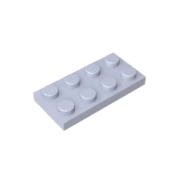 Plate 2 x 4 Compatible Children's DIY building block Particles Plate DIY