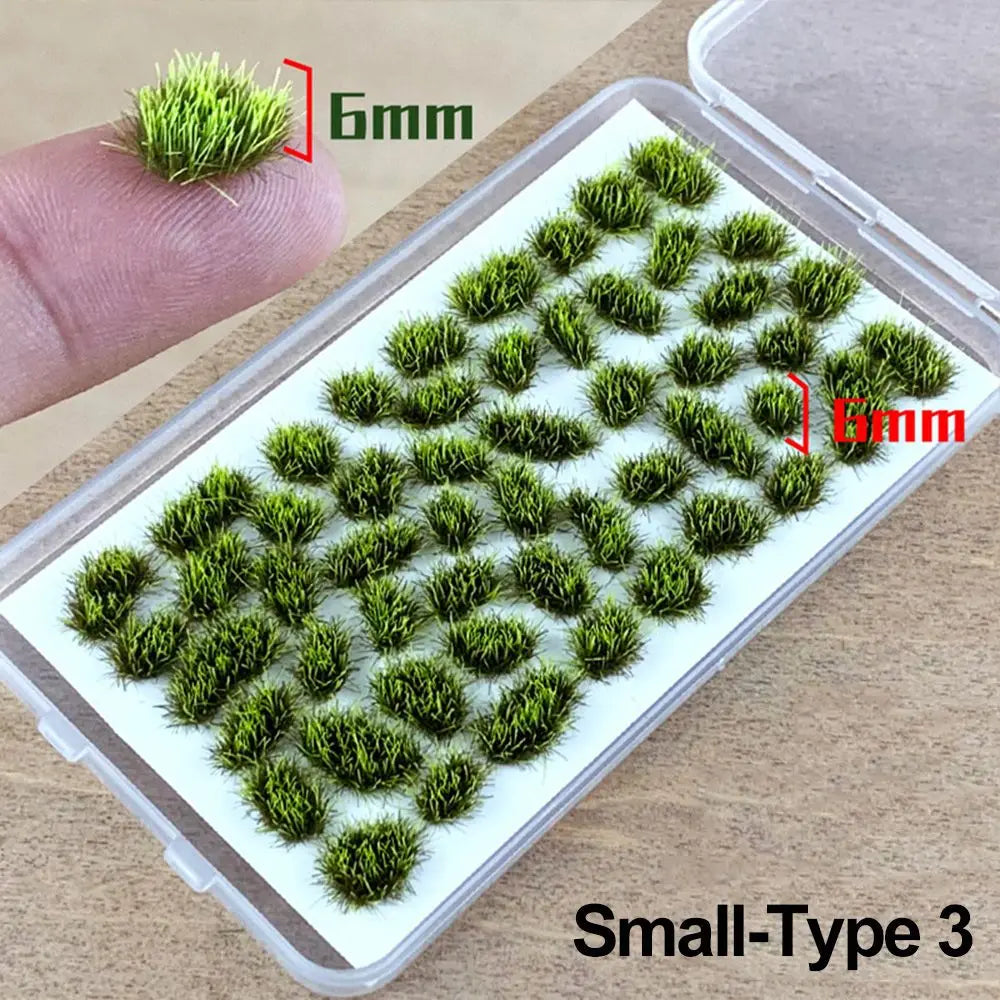 Grass Nest Model Sand Scene DIY Material Realistic Grass Tuft Miniature Grass Bushes Plant Cluster Scenery