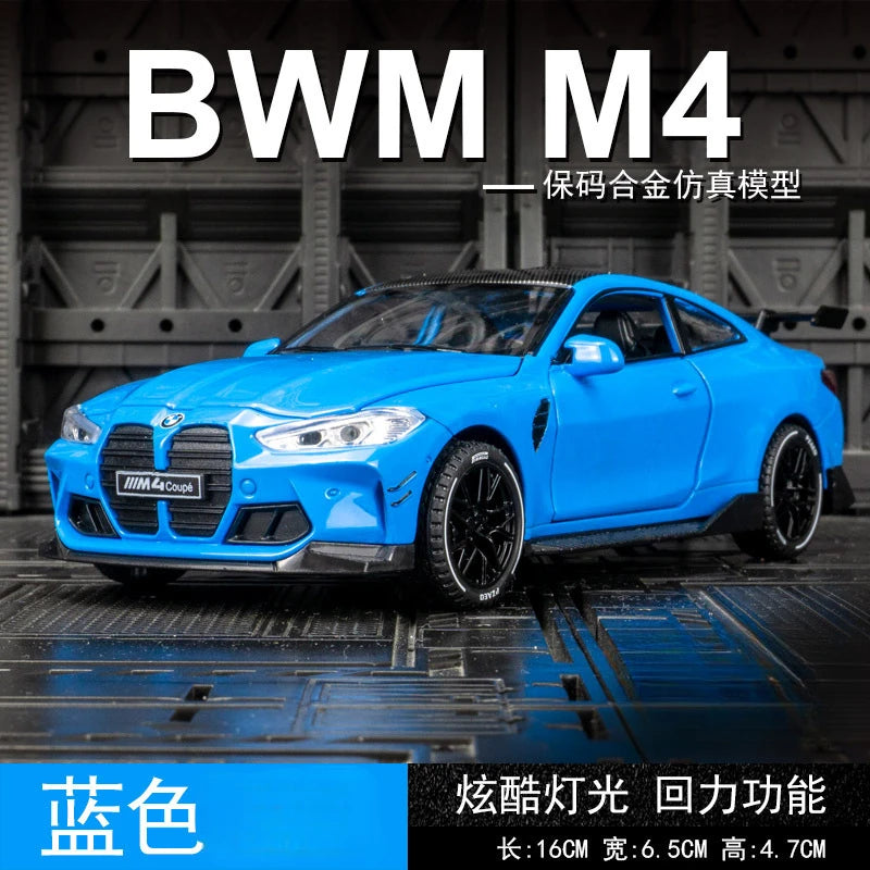 1:32 BMW M4 Coupe Alloy Diecast Car with Sound & Light
