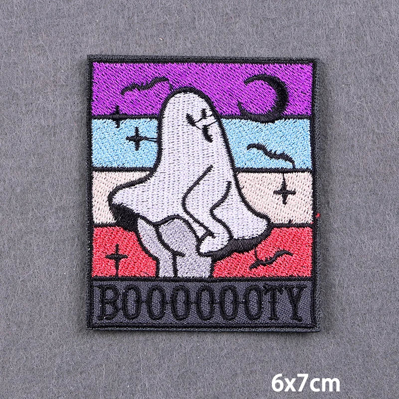 Skull Iron On Patches For Clothing Thermoadhesive Patches On Clothes