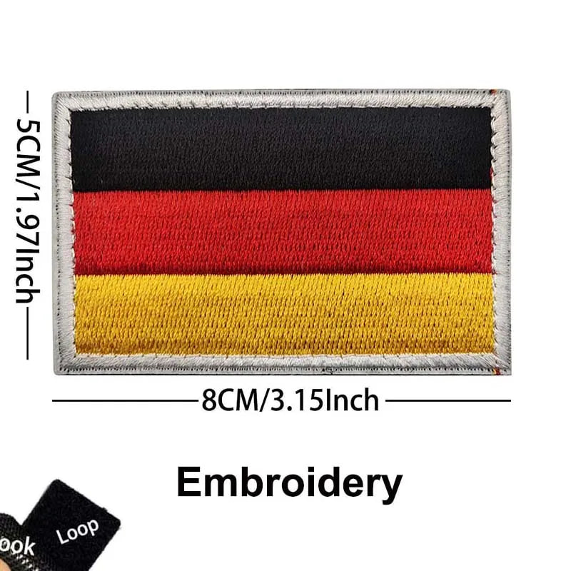 Germany Flag Morale Emblem German Eagle DEU Patches Reflective Infrared IR Badges