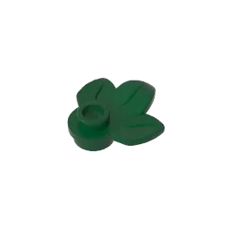 Round 1 x 1 with 3 Leaves Compatible Children's DIY Bricks