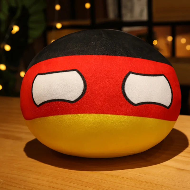 Polandball Plush Doll – Cute Country Ball Toy