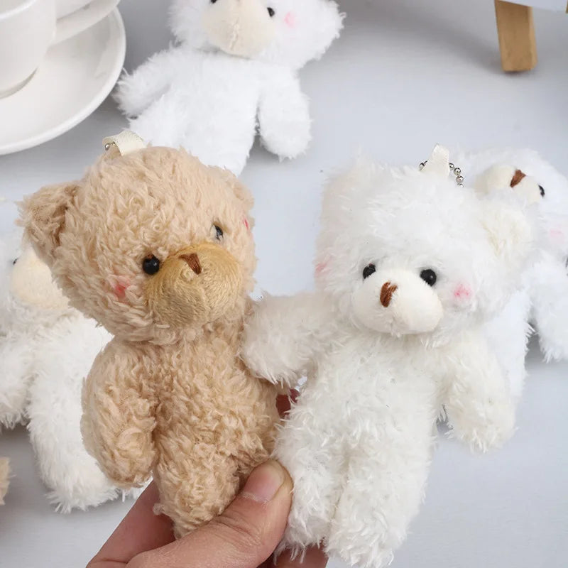 Plush Doll Toys Teddy Bear Pendant Key Ring Animal Bear Stuffed Doll Keychain