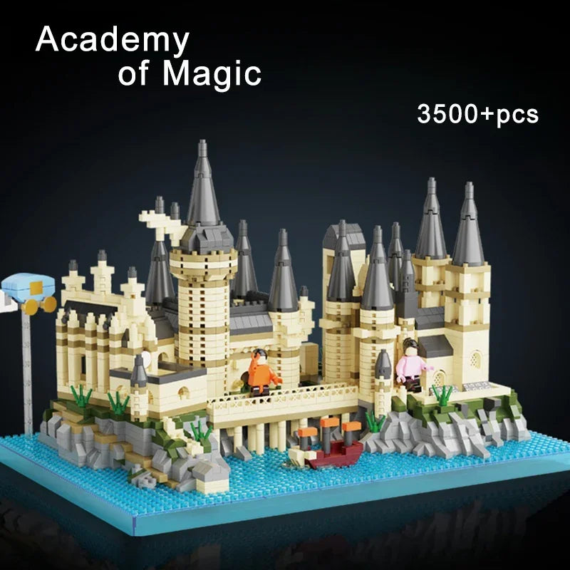 Magic Castle Medieval Architecture Building Set Creative Technical Assembly Bricks
