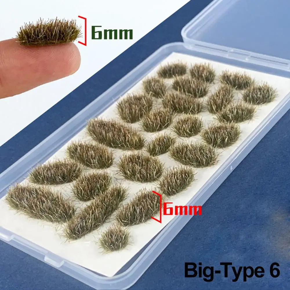 Grass Nest Model Sand Scene DIY Material Realistic Grass Tuft Miniature Grass Bushes Plant Cluster Scenery