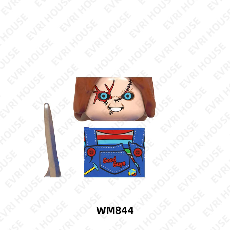 Horror Movie Mini Action Figures Bricks